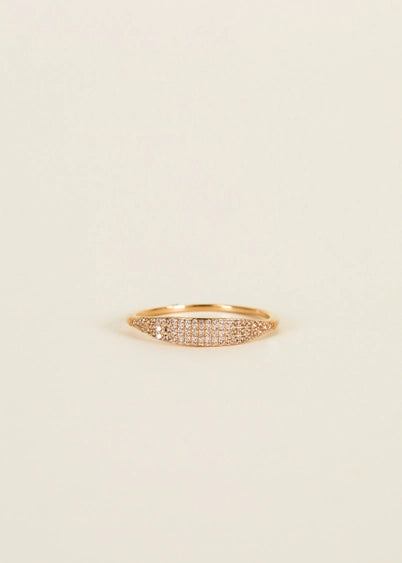 Tapered Pavé - Gold Ring | JaxKelly