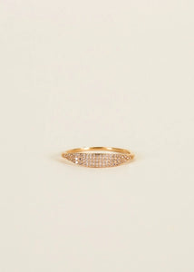 Tapered Pavé - Gold Ring | JaxKelly