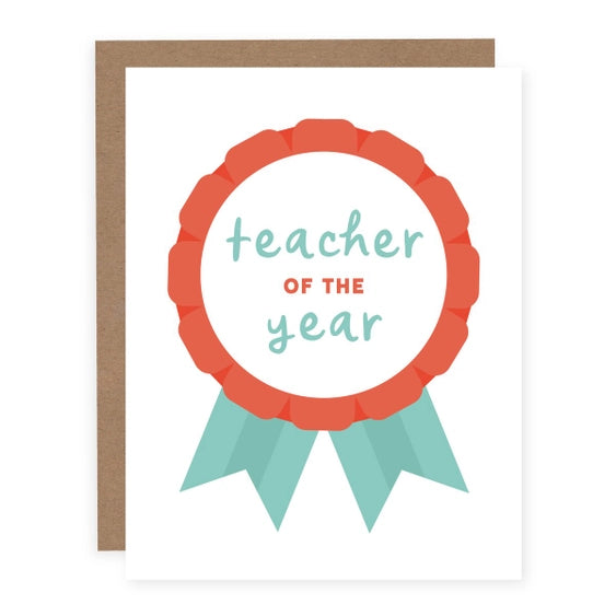 Teacher Of The Year - Greeting Card | Pretty By Her