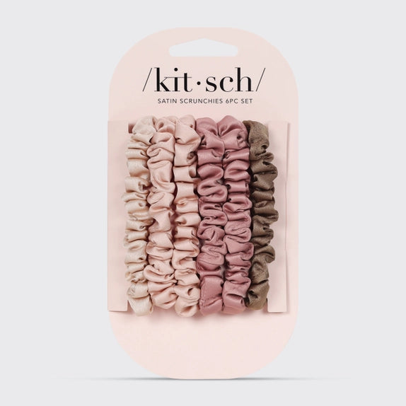 Petite Satin Scrunchies - Pack of 6 | Kitsch