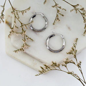 Textured Hoop Earrings