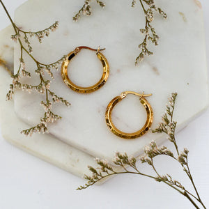 Textured Hoop Earrings