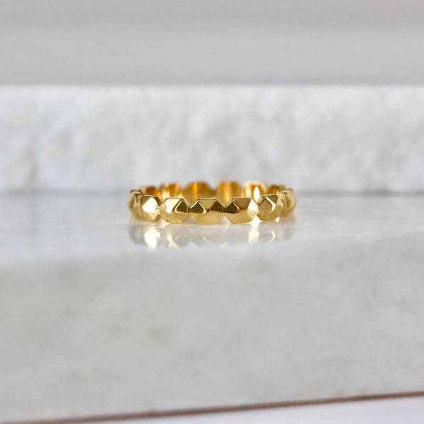 Textured Stack Ring | Mesa Blue