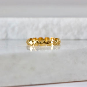 Textured Stack Ring | Mesa Blue
