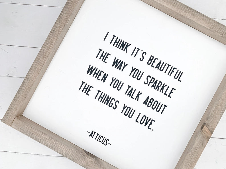 The Things You Love - Wooden Sign | Ashwood Designs