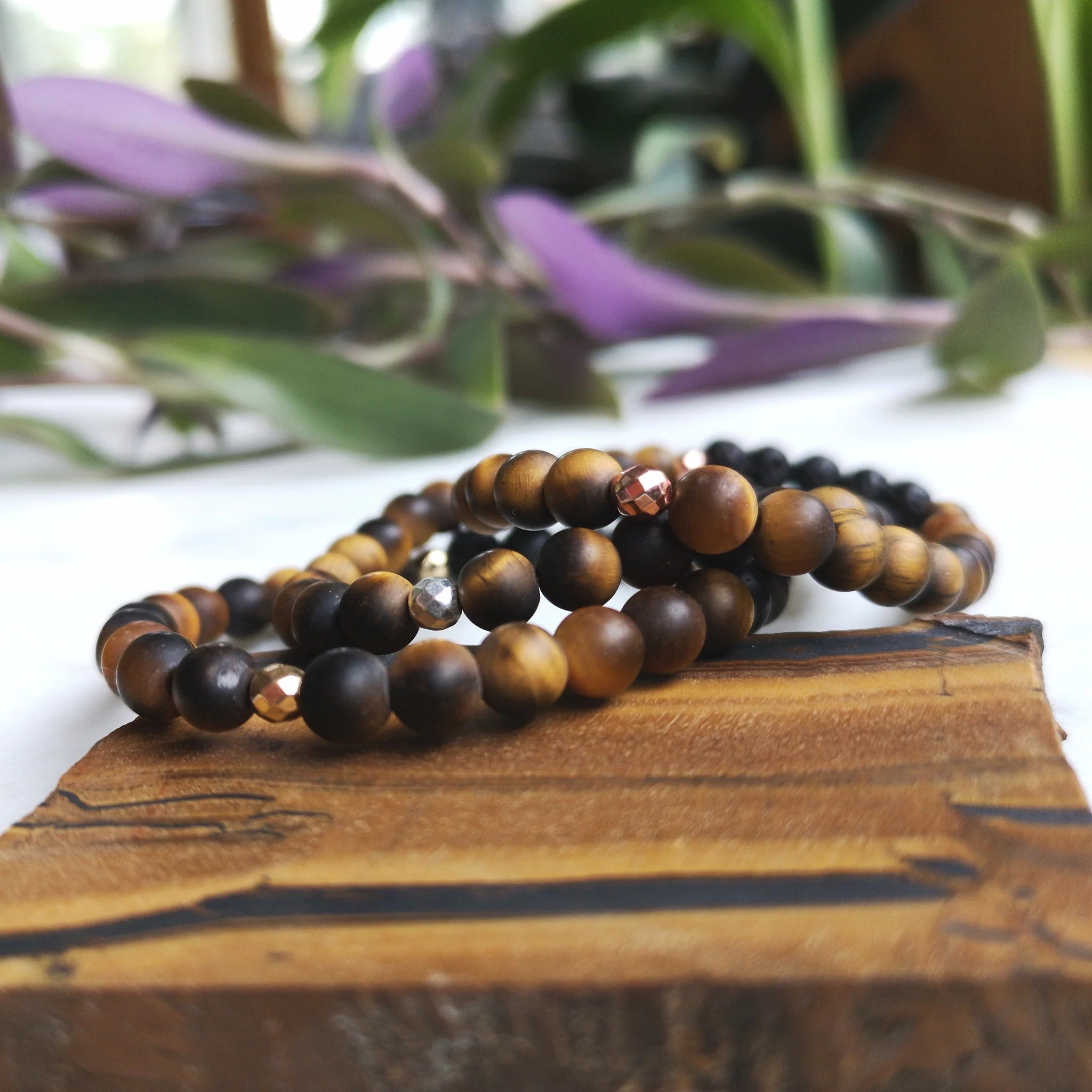 Tiger's Eye Essential Oil Diffuser Bracelet | Over The Moon