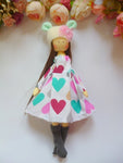 Hearts Tilda Doll