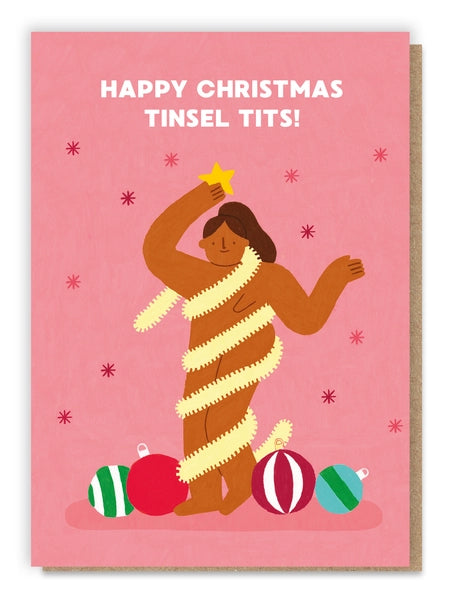 Tinsel Tits - Christmas Greeting Card |  Stormy Knight