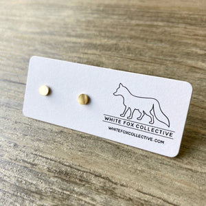 Tiny Circle Earrings | White Fox Collective