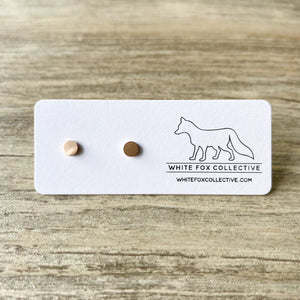Circle | Tiny Metal Stud Earrings