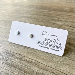 Tiny Circle Earrings | White Fox Collective