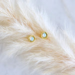 Tiny Opal Earrings | Mesa Blue