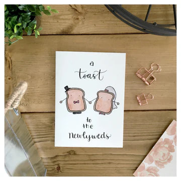 A Toast To The Newlyweds - Greeting Card | Kenzie Cards