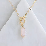 Rose Quartz - Toggle Necklace | Mesa Blue