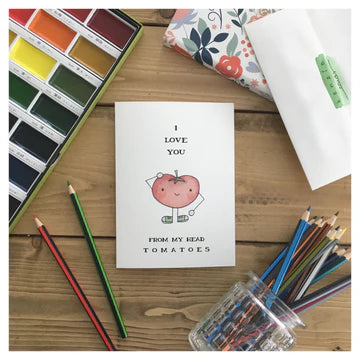 From My Head Tomatoes - Greeting Card | Kenzie Cards