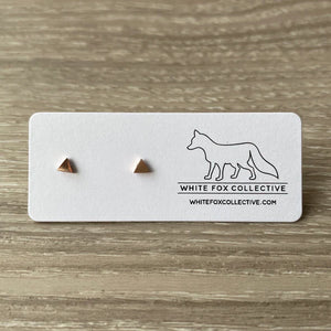 Tiny Triangle Earrings | White Fox Collective