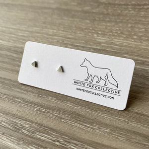 Tiny Triangle Earrings | White Fox Collective