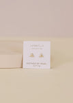Mother of Pearl | Trio Cluster Gold Earrings