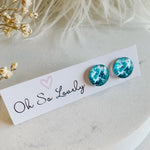 Ucluelet Wave | Glass Stud Earrings