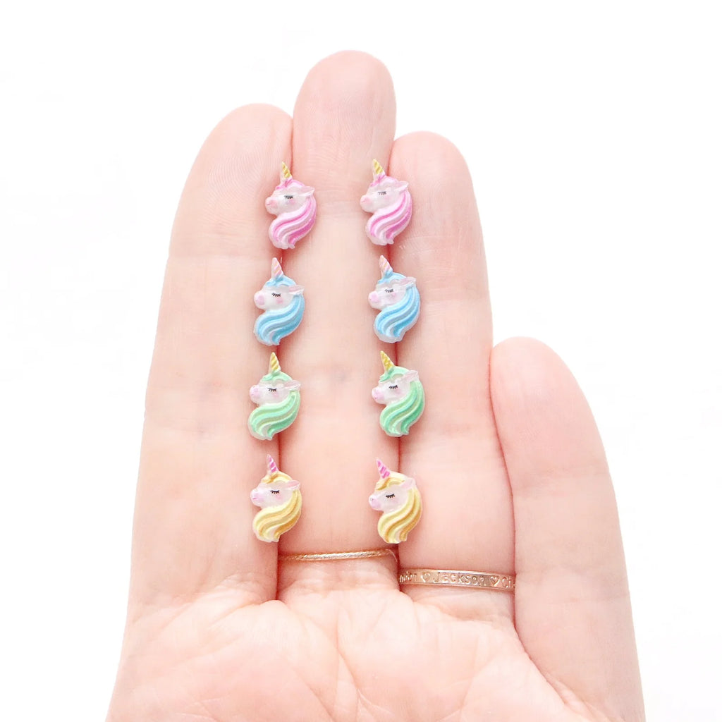Mini Unicorn - Metal Free Hypoallergenic Earrings | Pretty Ears