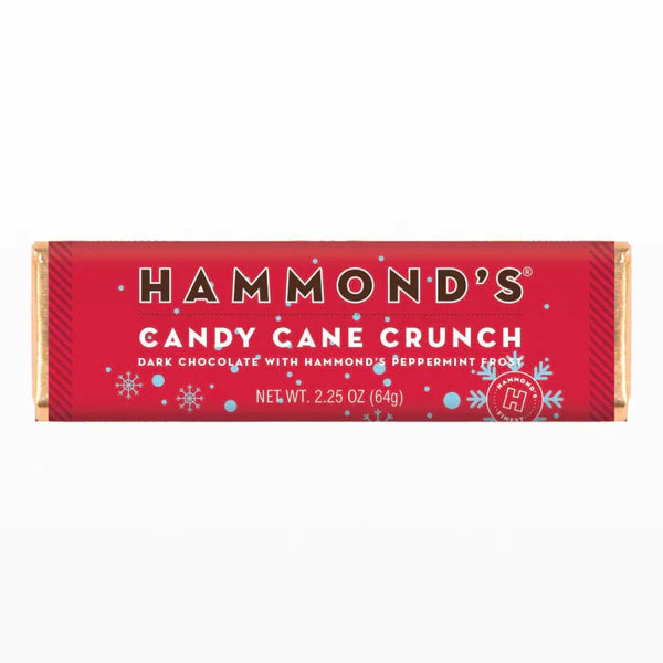 Candy Cane Crunch Chocolate Bar | Hammond's Candies