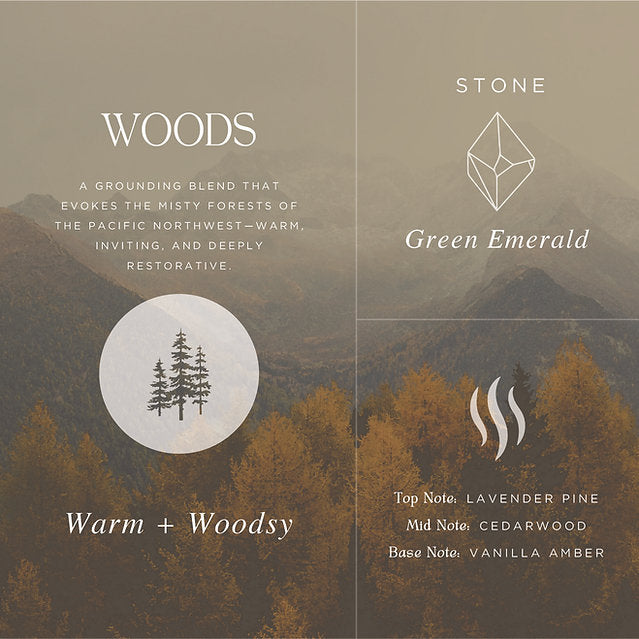 Vanilla Woods - Whiskey Glass Candle | AuraTae