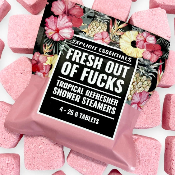 Fresh Outta Fucks | Tropical Fruit and Sugared Citrus Shower Steamer
