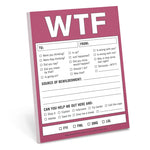 WTF - Nifty Note Pad | Knock Knock