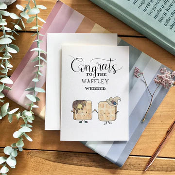 To The Waffley Wedded - Greeting Card | Kenzie Cards