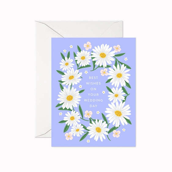 Best Wishes - Daisies | Wedding Greeting Card