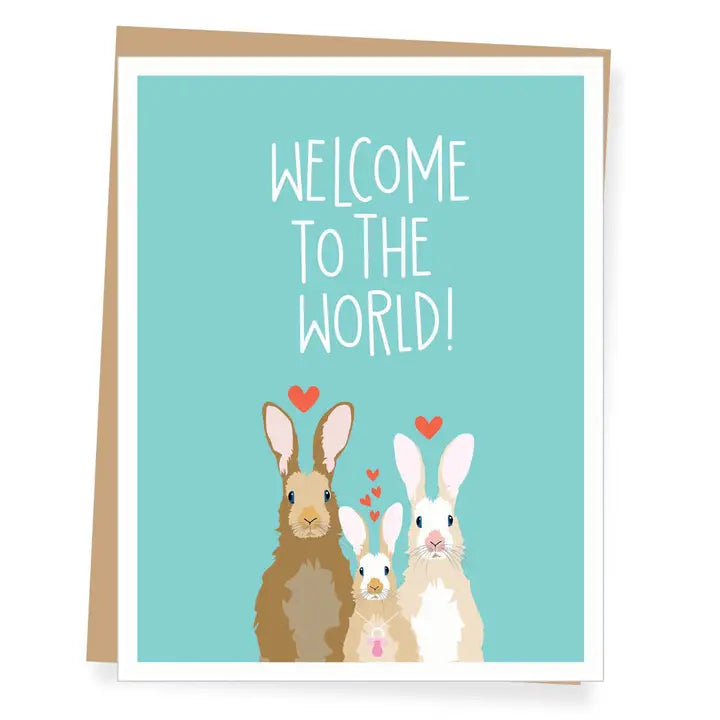 Welcome Baby Bunny - Greeting Card | Apartment 2 Cards