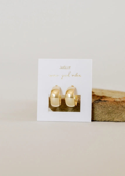 Wide | Gold Hoop Earring