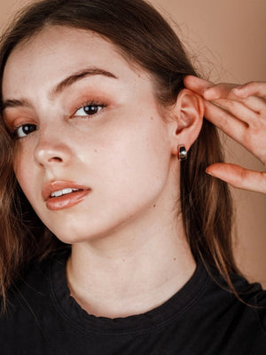 Wide | Silver Hoop Earring