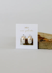 Wide | Silver Hoop Earring