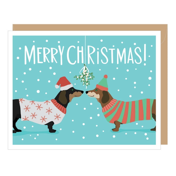 Holiday Dachshunds - Holiday Greeting Card | Apartment 2 Cards