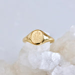 Wild Flower Stamped Ring | Mesa Blue