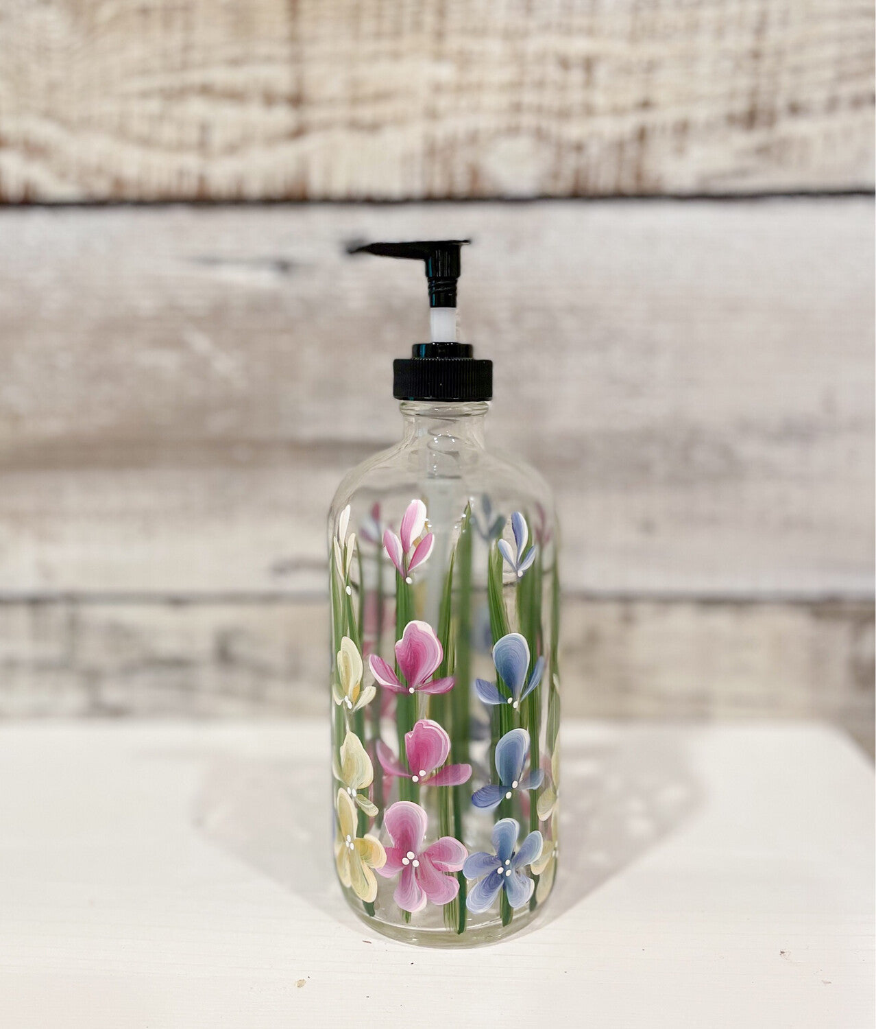 Wildflower - Hand Painted Soap/Lotion Bottle | CC Crafts
