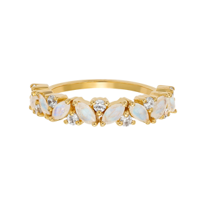 Woodland Dreams - Rainbow Moonstone & Diamond Ring | La Kaiser