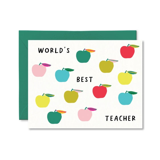 World's Best Teacher - Greeting Card | Pretty By Her