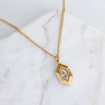 Zircon Diamond Necklace | Mesa Blue