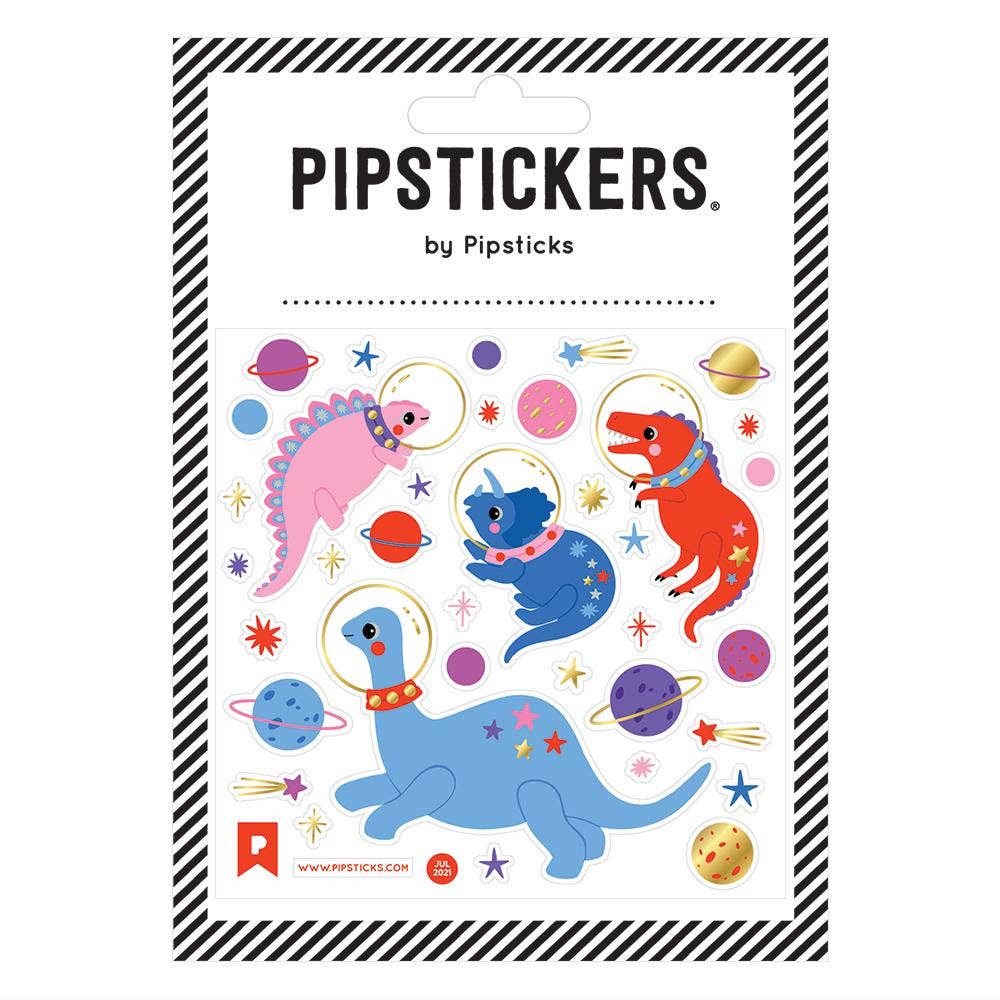 Dinosaur Through Space Sticker | Pipsticks