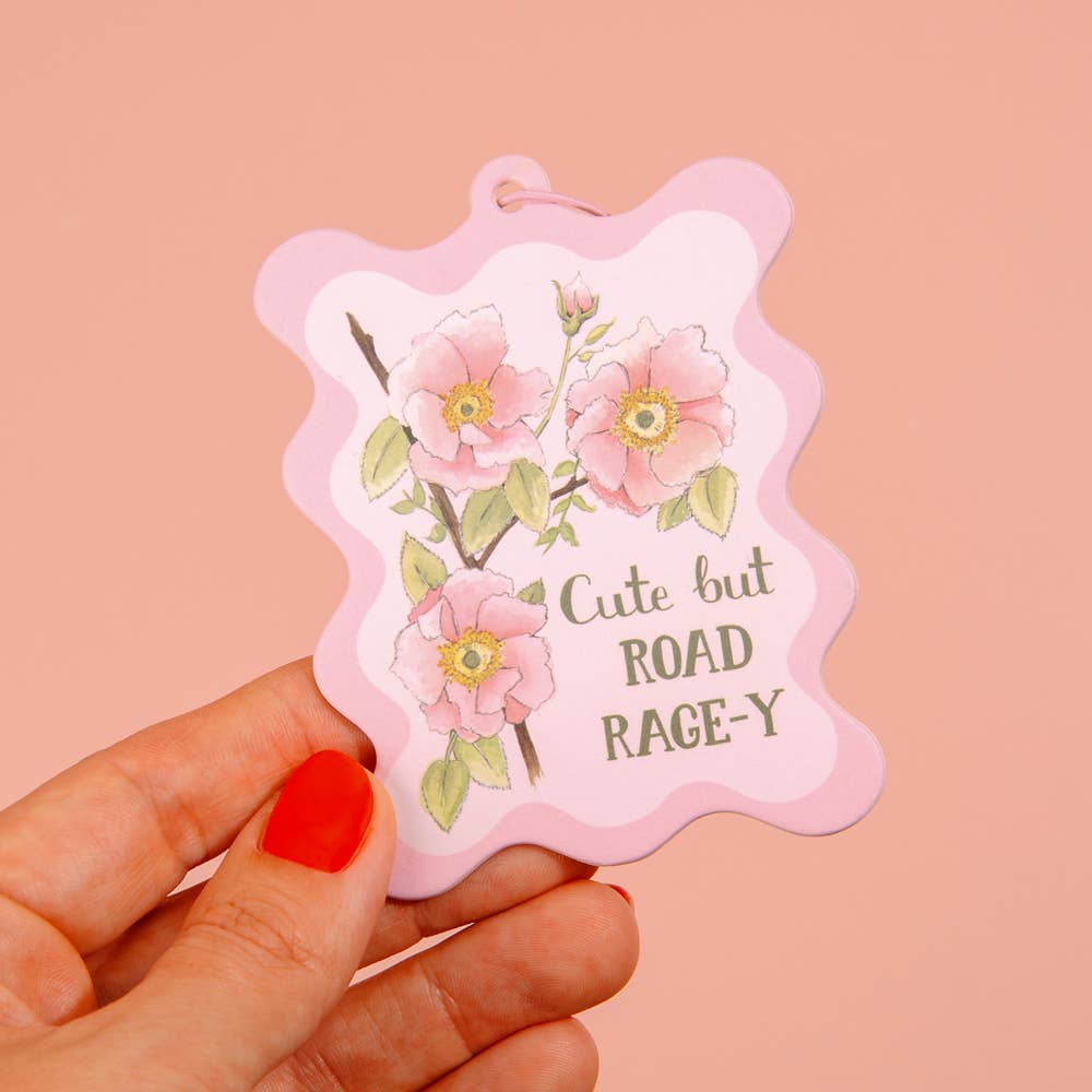 Cute But Road Rage-y - Air Freshener | Naughty Florals