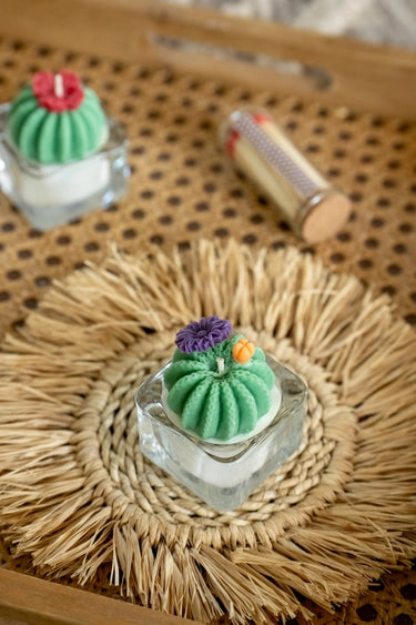 Barrel Cactus Tealight Candle | Zoet Studio
