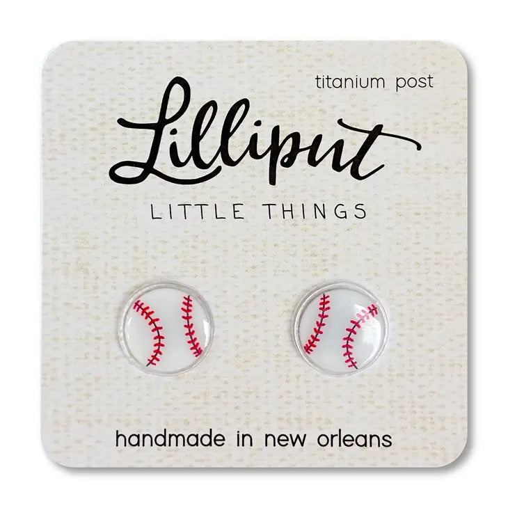 Baseball Earrings | Lilliput Little Things