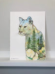 Big Mountain Cat | Cougar Watercolor Art Print