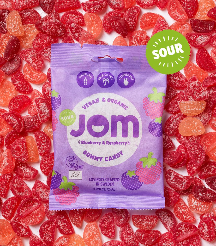 Blueberry & Raspberry Vegan Gummy Candy | JOM