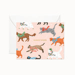 Warmest Wishes Cats | Holiday Greeting Card