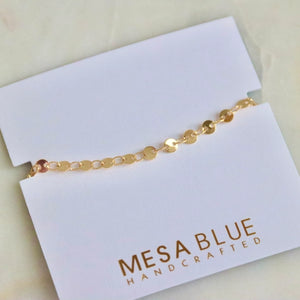 Coin Chain - Bracelet | Mesa Blue