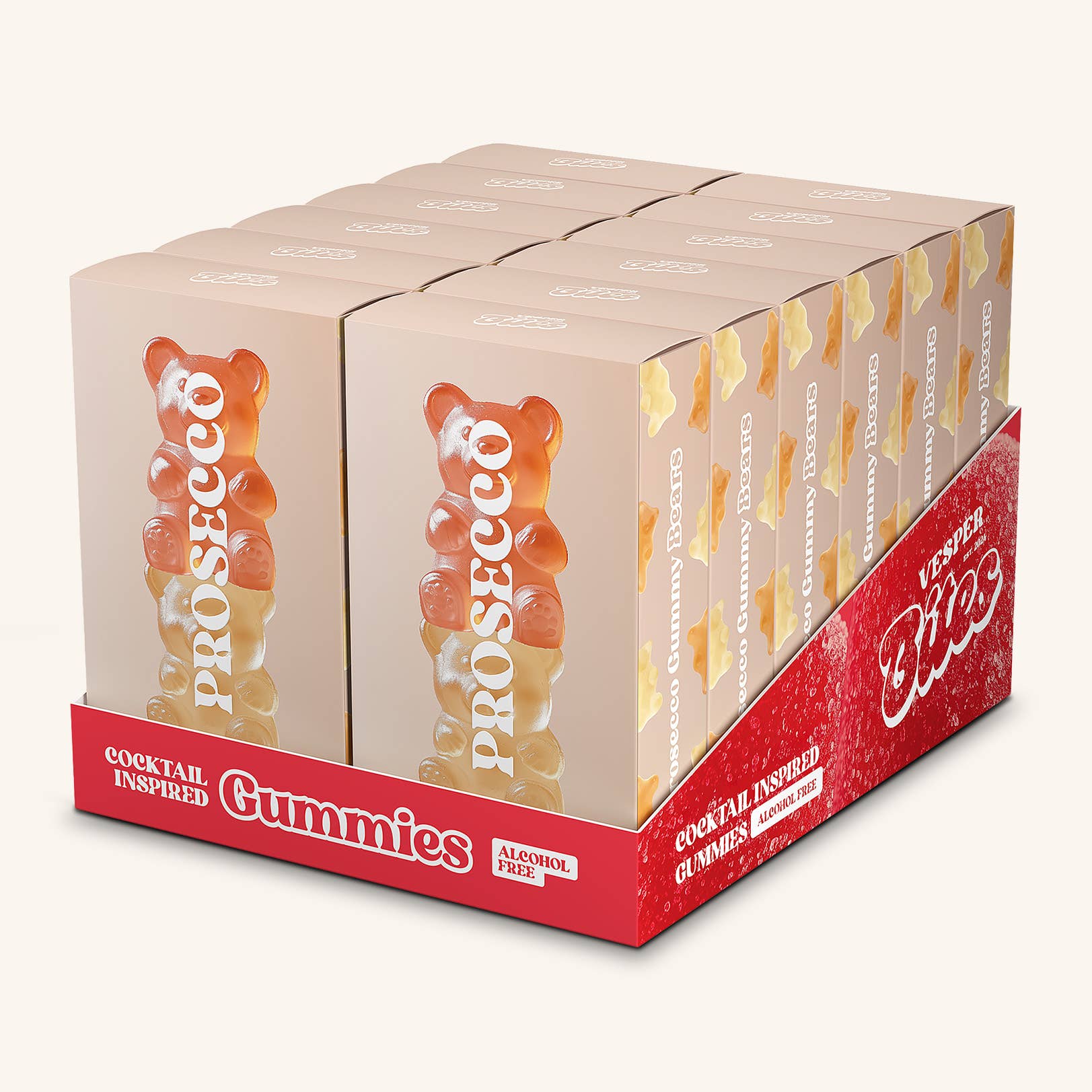 Prosecco Bear Gummies - Chewy Candies | Vesper Bites