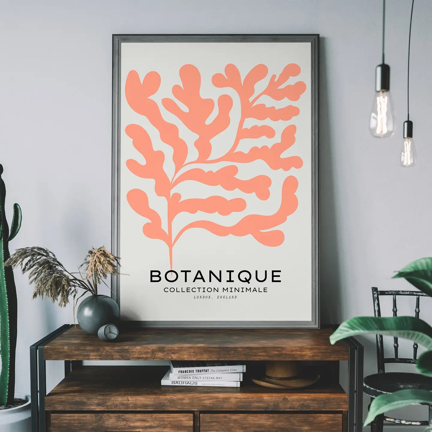 Botanique Minimal Floral Cut Out Print | Ink & Drop